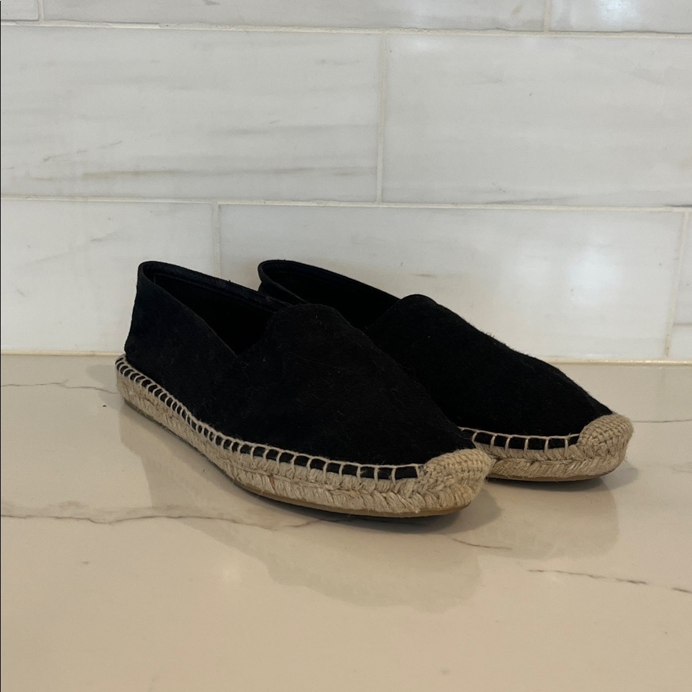 J Crew Made-in-Spain espadrille flats in linen size 10 - Picture 4 of 13